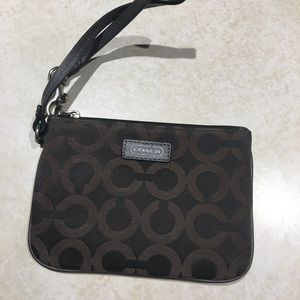 Black Coach wristlet